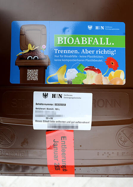 Künftig wird jede Leerung per Chip in der Tonne erfasst.
