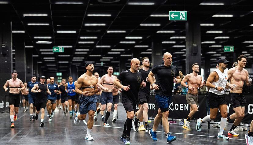 Ein Hyrox-Wettkampf bei der Fibo 2026.