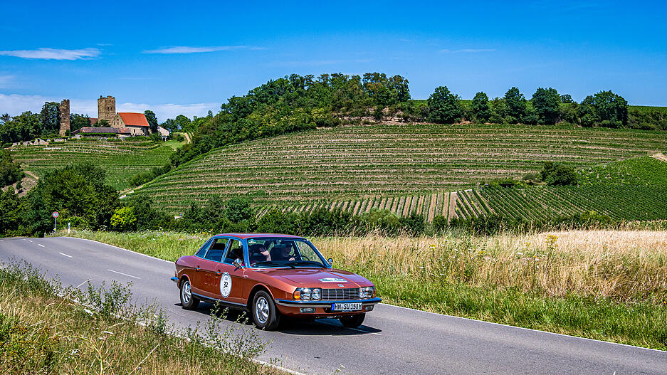 Rallye Heidelberg Historic f&uuml;hrt an Burg Neipperg vorbei.