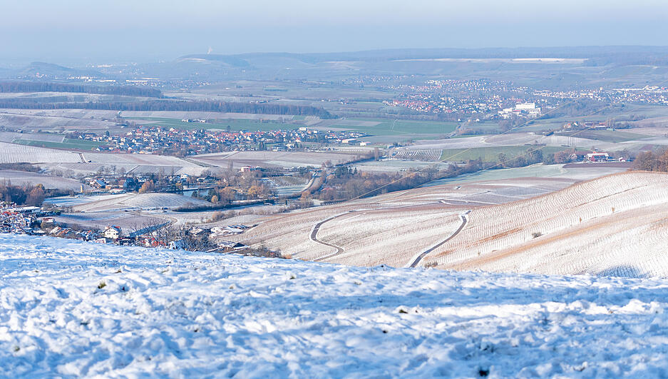Winter in den Löwensteiner Bergen.