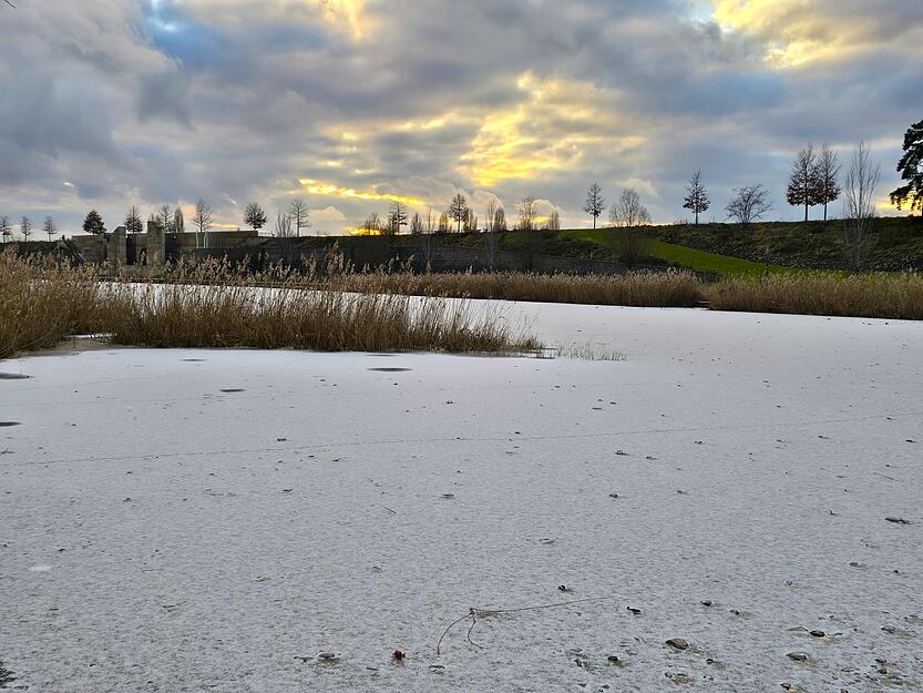 Das Stadtquartier l&auml;dt zu einem Winterspaziergang ein.