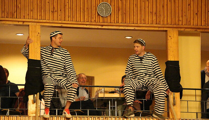 Achim Beck und Michael Foss auf dem Weg in die Freiheit.