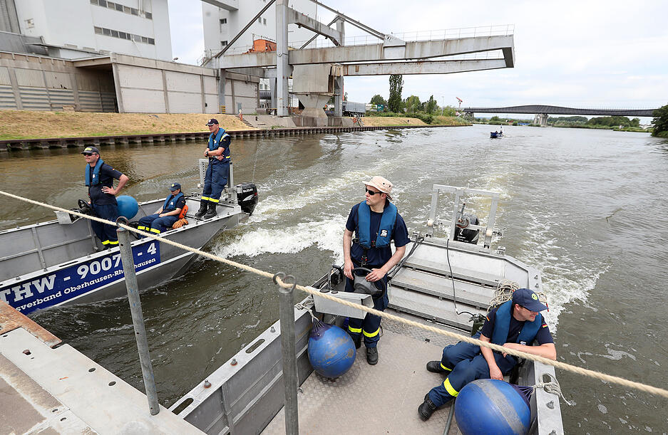 THW probt den Ernstfall in Heilbronn