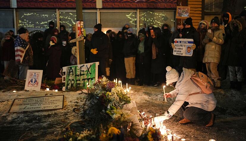 Die Menschen in Minneapolis trauern um den von Bundesbeamten erschossenen Alex Pretti.