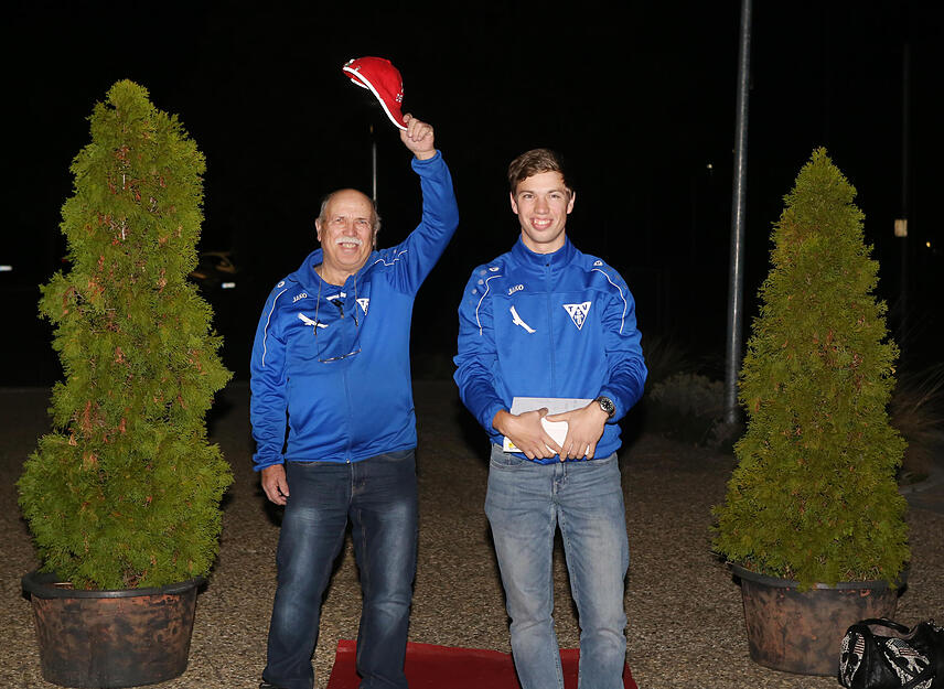 Empfang dreifacher Inline-Weltmeister J&ouml;rg Bertsch in Degmarn