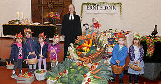 Wie hier vor einem Jahr in der Heilbronner Wartbergkirche feiern an diesem Sonntag viele Kirchengemeinden in Gottesdiensten Erntedank.