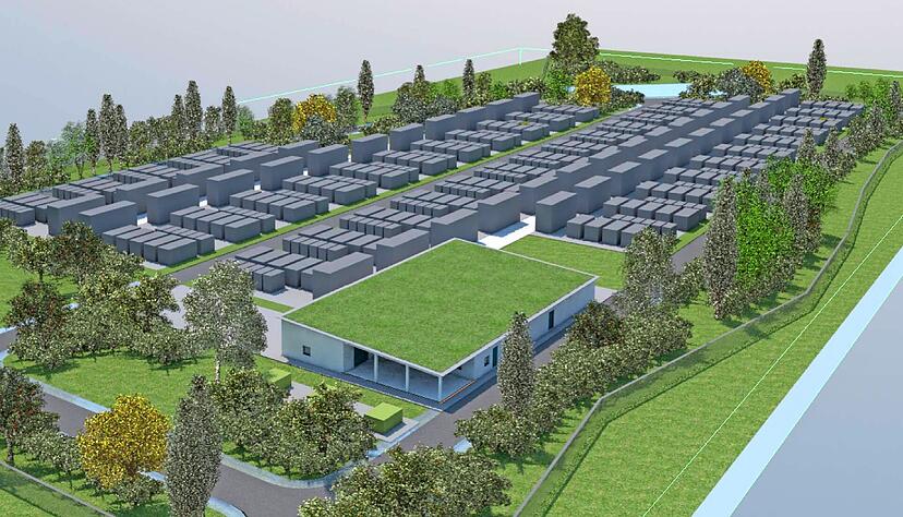 Sein Bau ist mit dem hochinstanzlichen Richterspruch ein gutes Stück näher gerückt: Die Netzstabilisierungsanlage wird wohl kommen.
Visualisierung: Transnet Sein Bau ist mit dem hochinstanzlichen Richterspruch ein gutes Stück näher gerückt: Die Netzstabilisierungsanlage wird wohl kommen.
Visualisierung: Transnet