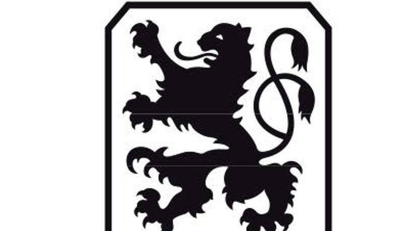 Das Logo des Fußball-Zweitligisten TSV 1860 München. Foto: