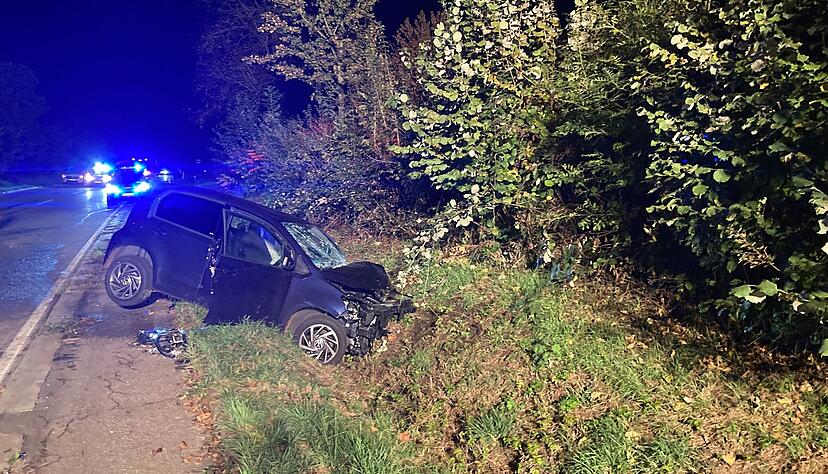 Der Unfall ereignete sich  kurz vor dem Ortseingang Flein. Die Ursache war zunächst unklar.
