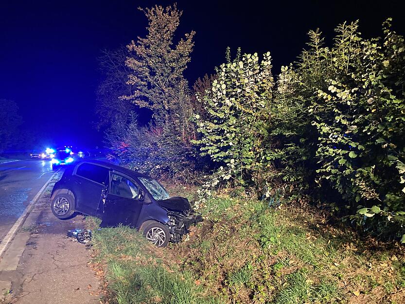 Der Unfall ereignete sich  kurz vor dem Ortseingang Flein. Die Ursache war zunächst unklar.