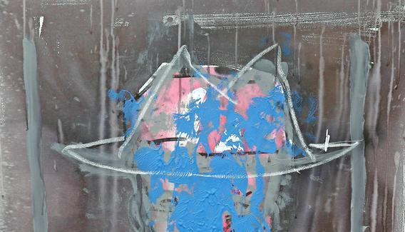 Armin Mueller-Stahl: "Selbstporträt ohne Titel" (Öl auf Leinwand, ohne Jahr, 140 mal 100 Zentimeter).
Fotos: Andreas Veigel Armin Mueller-Stahl: "Selbstporträt ohne Titel" (Öl auf Leinwand, ohne Jahr, 140 mal 100 Zentimeter).
Fotos: Andreas Veigel