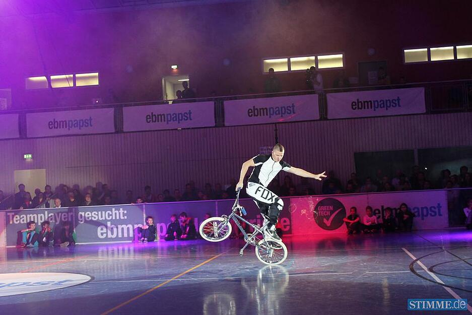 Frank Wolf mit seinem BMX-Rad