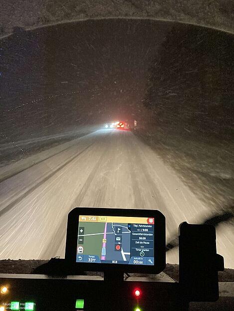 Am Unglückszeitpunkt herrschte auf der B19 bei Dörzbach starkes Schneetreiben. Am Unglückszeitpunkt herrschte auf der B19 bei Dörzbach starkes Schneetreiben.