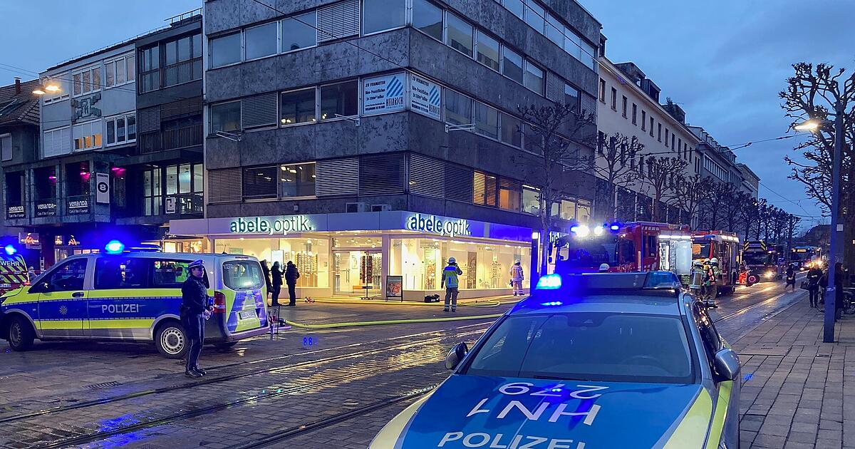 Kaiserstraße in Heilbronn nach Brand gesperrt STIMME.de