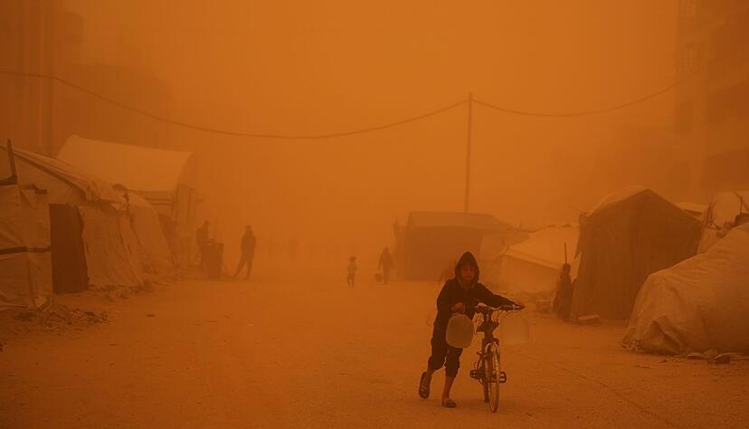 Sandst&uuml;rme kommen in der Region nicht selten vor, aber dieses Mal ist der Sturm besonders stark.