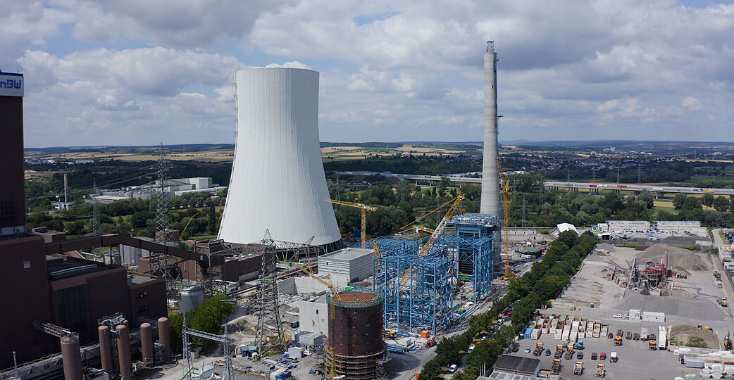 Die EnBW baut ein Gaskraftwerk in Heilbronn. Die EnBW baut ein Gaskraftwerk in Heilbronn.
