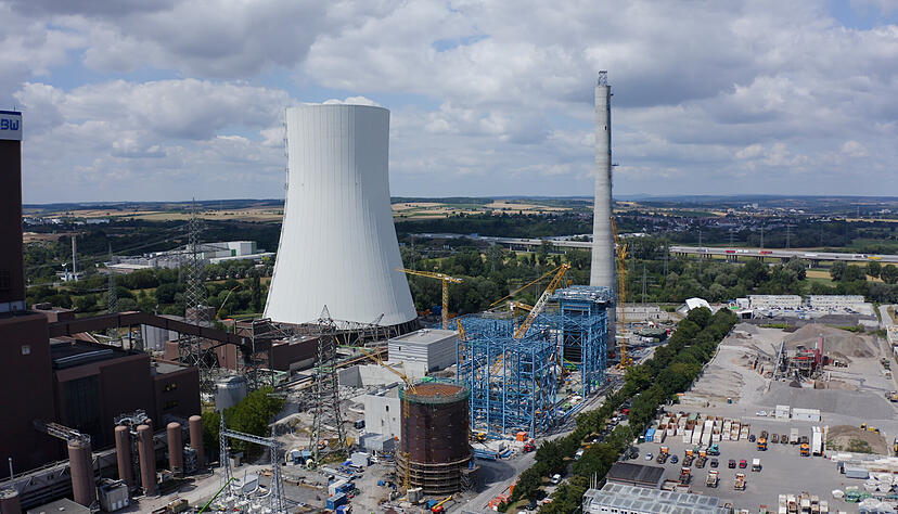 Die EnBW baut ein Gaskraftwerk in Heilbronn. Die EnBW baut ein Gaskraftwerk in Heilbronn.