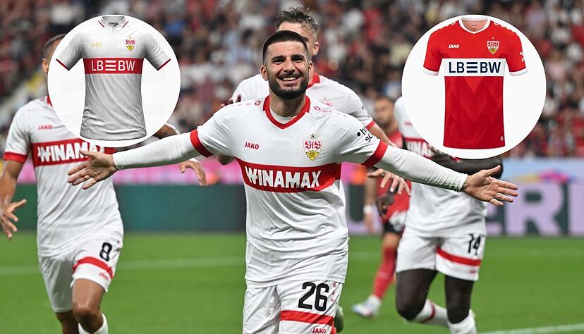 Im Internet kursieren Bilder, auf denen das Heim- und das Auswärtstrikot des VfB Stuttgart in der Champions League zu sehen seien sollen. Im Internet kursieren Bilder, auf denen das Heim- und das Auswärtstrikot des VfB Stuttgart in der Champions League zu sehen seien sollen.