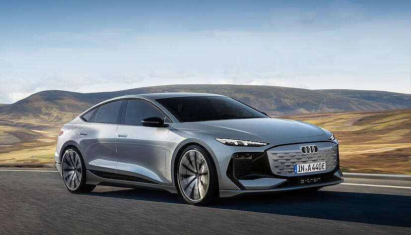Wohl ab 2026, sp&auml;testens 2026 startet der vollelektrische Audi A4 E-Tron in der gehobenen Mittelklasse.