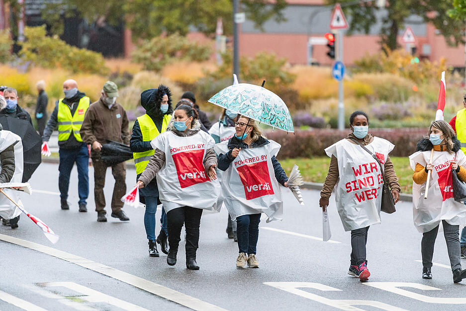 Verdi-Warnstreik in Heilbronn