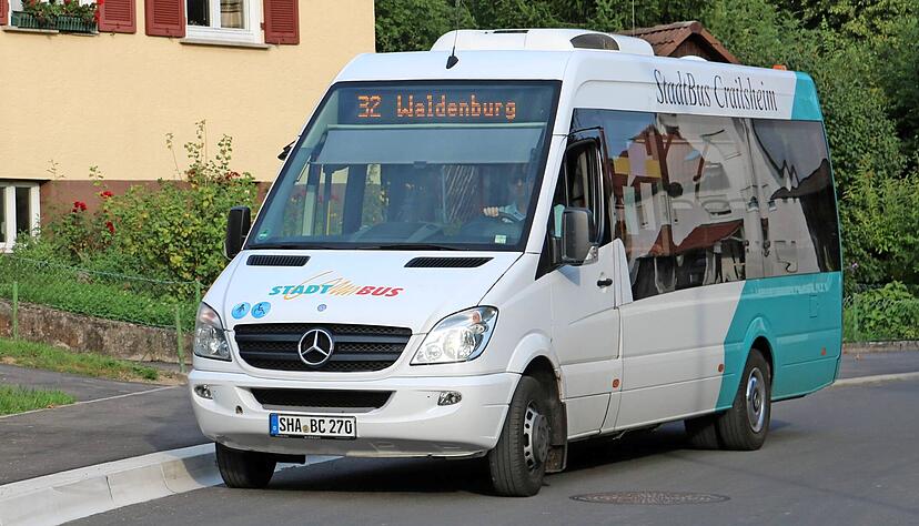 Mit solchen Kleinbussen werden die Rufbus-Fahrten in der Regel bewältigt. Spät abends kommen auch Taxis zum Einsatz, größere Busse nur vereinzelt.
Foto: Reichert