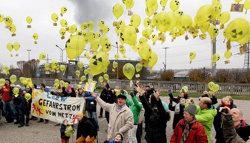 Luftballonaktion in Neckarwestheim | 16.11.