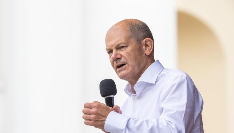 Olaf Scholz (SPD) bei einer Wahlkampfveranstaltung. Olaf Scholz (SPD) bei einer Wahlkampfveranstaltung.