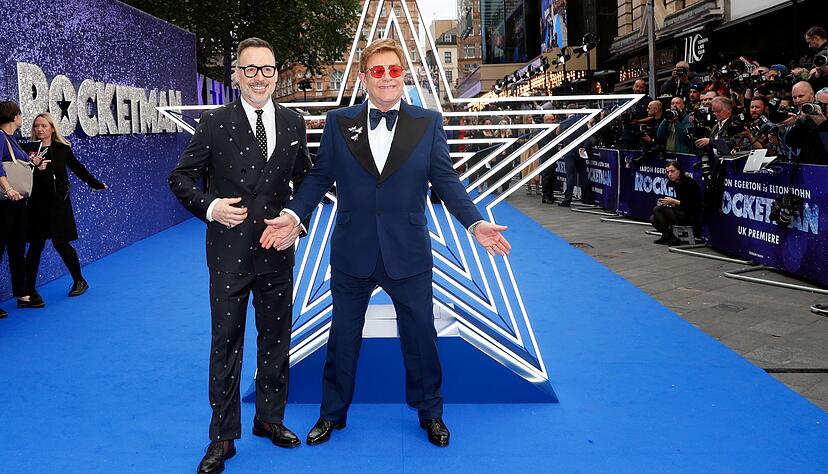 Elton John und sein Mann David Furnish bei einer &laquo;Rocketman&raquo;-Pr&auml;sentation im Mai 2019 in London. (Archivbild)