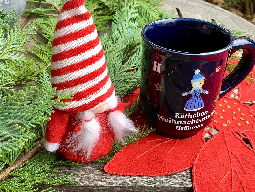 Tasse vom Heilbronner Käthchen-Weihnachtsmarkt. Tasse vom Heilbronner Käthchen-Weihnachtsmarkt.