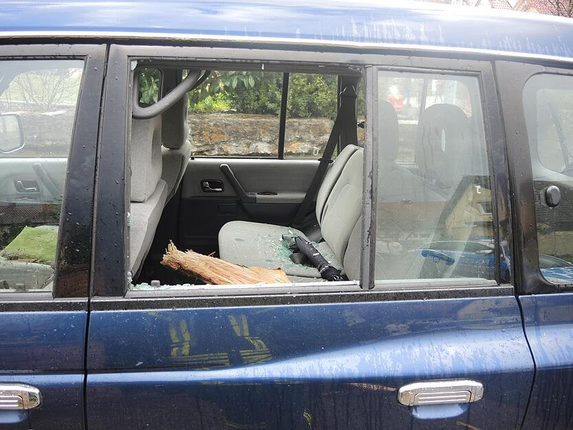 Baum explodiert durch Blitzeinschlag Baum explodiert durch Blitzeinschlag