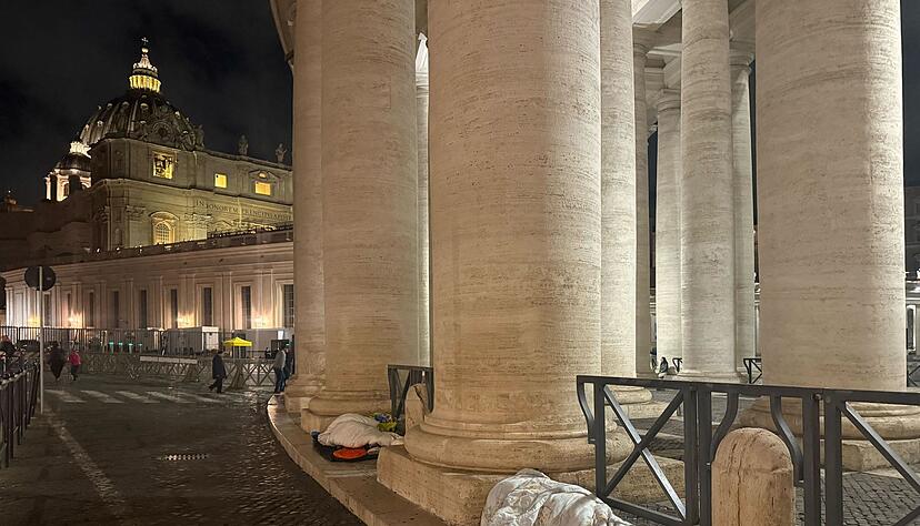 Für die Obdachlosen am Petersplatz werden die Nächte jetzt wieder kalt. Für die Obdachlosen am Petersplatz werden die Nächte jetzt wieder kalt.