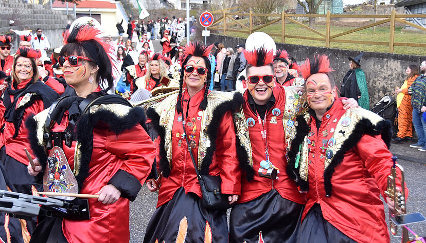 Beste Stimmung beim Faschingsumzug in Hardthausen-Gochsen am Samstag.