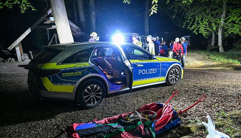 Bergwacht und Polizei sind im Einsatz.