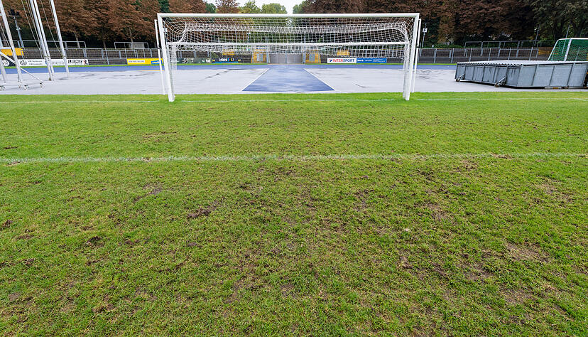 Der ramponierte Rasen im Heilbronner Frankenstadion sorgt erneut für Diskussionen. Der ramponierte Rasen im Heilbronner Frankenstadion sorgt erneut für Diskussionen.