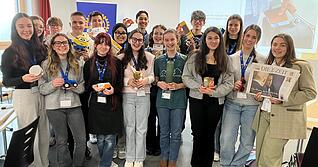 Aus Deutschland, Frankreich und Italien sind die jungen Menschen zu einem  trinationalen Schulprojekt zusammengekommen.