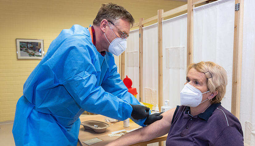 Covid-Impfung in Richard-Drautz-Stiftung in Böckingen
