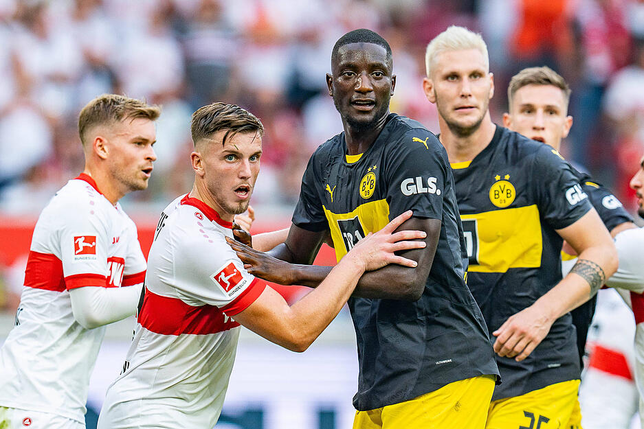 Vergangenheit gegen Gegenwart, BVB gegen VfB, Guirassy (rechts) gegen Demirovic.