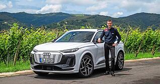 Die Autostimme konnte bei einem Termin für Journalisten und Influencer erste Touren mit dem für Audi sehr wichtigen Modell Q6 E-Tron unternehmen.