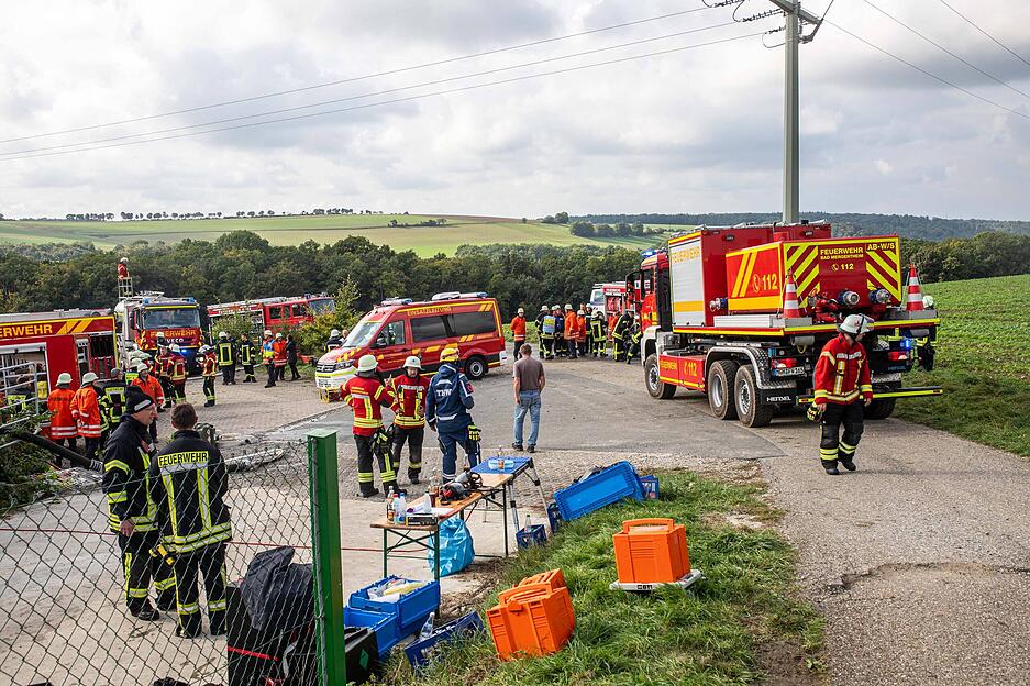 Ein Großaufgebot an Einsatzkräften rückte nach Niederstetten aus.