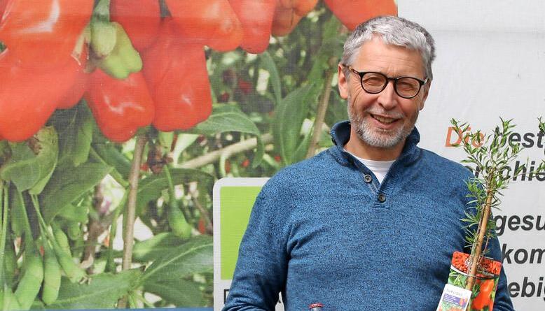 Wenn es um Goji-Beeren geht, ist der Heilbronner G&auml;rtnermeister Klaus Umbach in seinem Element. Er ist &uuml;berzeugt davon, dass die Vermarktung funktionieren wird. J&uuml;rgen Paul