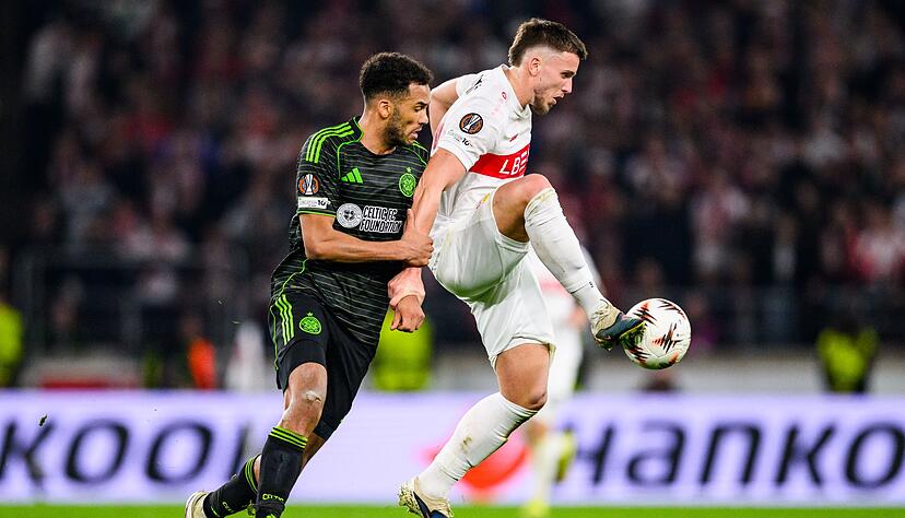 Ermedin Demirovic mischt mit dem VfB Stuttgart trotz eines 0:1 im R&uuml;ckspiel gegen Glasgow weiter in der Europa League mit.