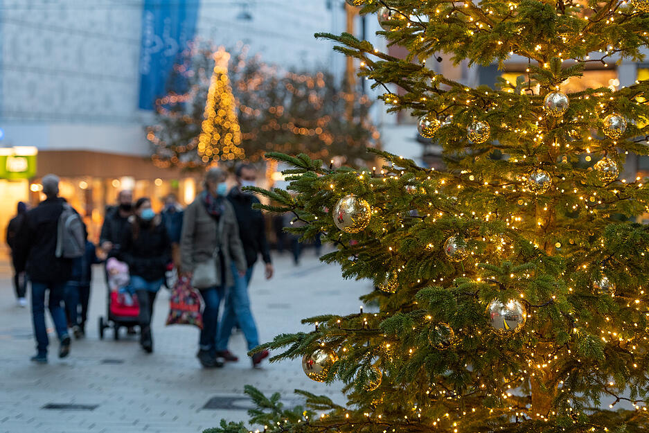 Heilbronner Fußgängerzone vor dem drohenden Lockdown Heilbronner Fußgängerzone vor dem drohenden Lockdown