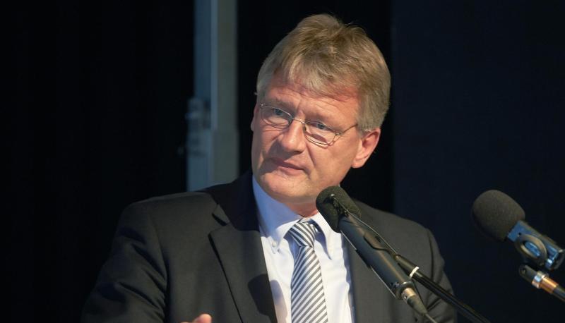 J&ouml;rg Meuthen (AfD) spricht. Foto: Thomas Frey/Archiv