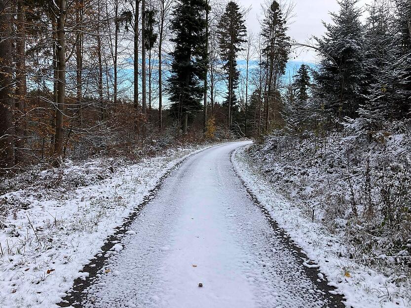 Noch bis zehn Uhr am Samstagvormittag gilt die Amtliche Warnung vor Glätte des Deutschen Wetterdienstes.