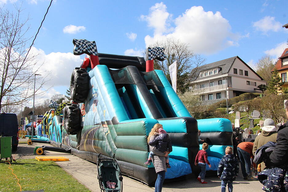 Bei der Fr&uuml;hlingsmesse in Krautheim hat es auch Attraktionen f&uuml;r Kinder gegeben,