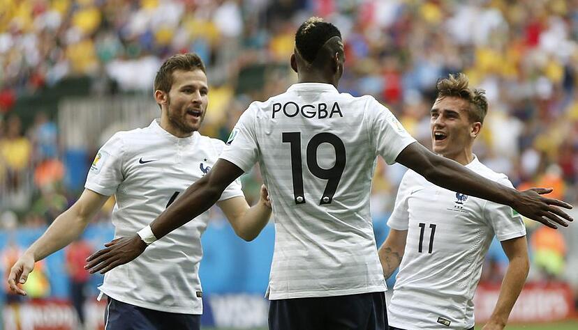 Paul Pogba schaffte das 1:0 gegen Nigeria. Foto: Jorge Zapata