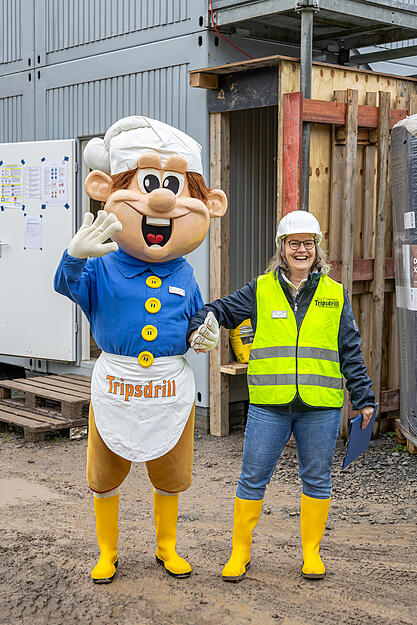 „Im Moment sehen Sie sehr viel Beton, aber genau das macht die Baustelle so spannend“, sagt Bauleiterin Melissa Yulafci.