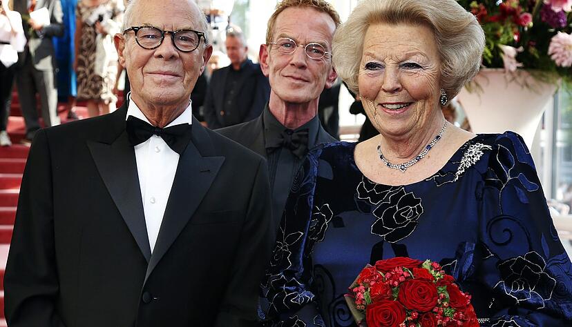 Hans van Manen mit der damaligen niederl&auml;ndischen K&ouml;nigin Beatrix.