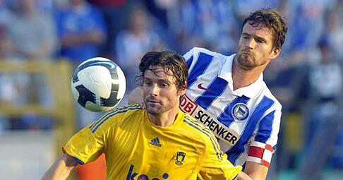 Hertha BSC spielte 2009 ebenfalls gegen Bröndby - Trainer Pal Dardai war damals erfolgreich. Foto: Soeren Stache
