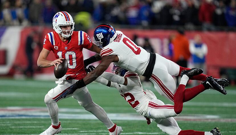 Quarterback Maye (links) und die Patriots waren nicht zu fassen für die Giants. Quarterback Maye (links) und die Patriots waren nicht zu fassen für die Giants.